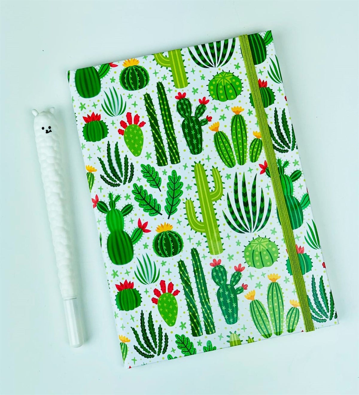 Kaktüs Tasarımlı Lastikli DefterGiftmodaKaktüs-Lastikli-Defter