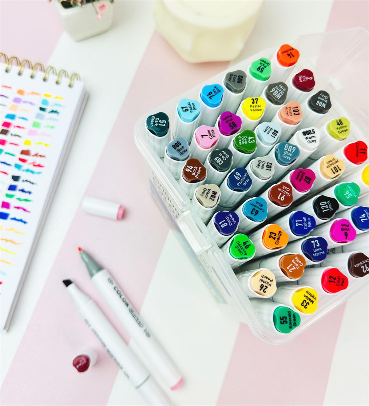 Languo Çift Taraflı 48lı Marker Kalem SetgiftmodaGm-5112