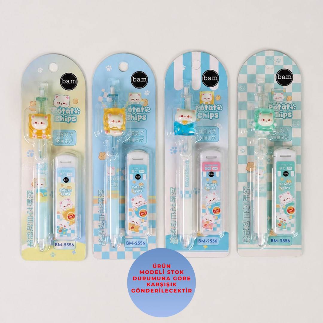 Kawaii Uçlu Kalem 0.7 ve Uç Seti giftmodaBM-2556