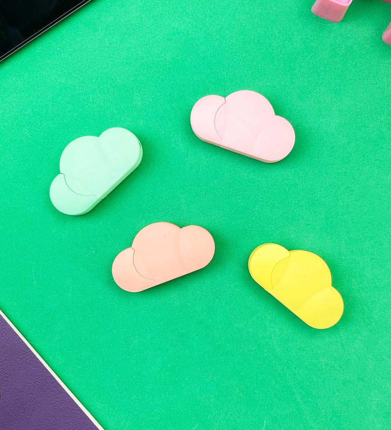 Bulut Tasarımlı 4'lü Fosforlu KalemgiftmodaBM-1003