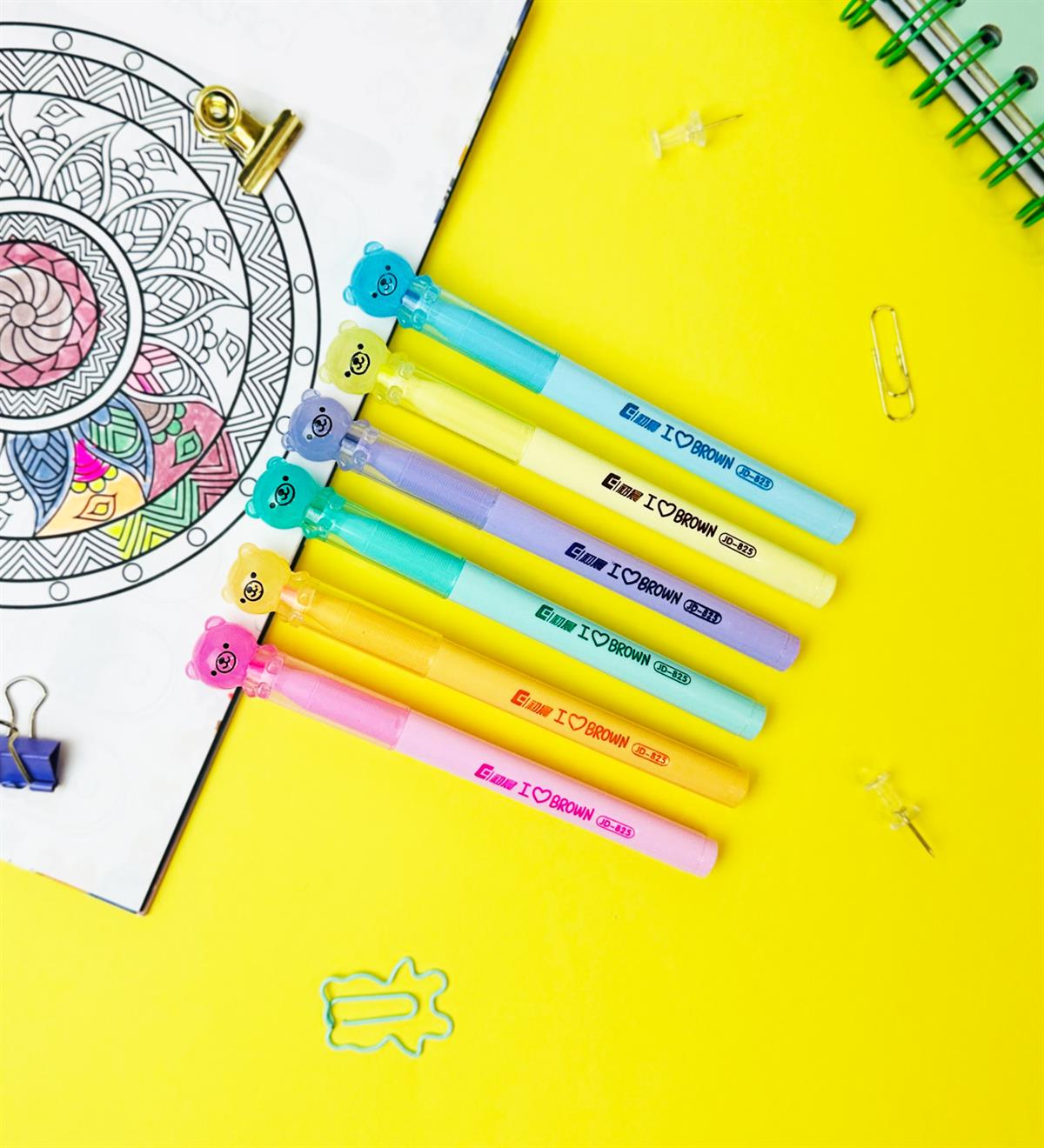 6'lı Ayıcık Fiğürlü Keçeli KalemgiftmodaGM-5131