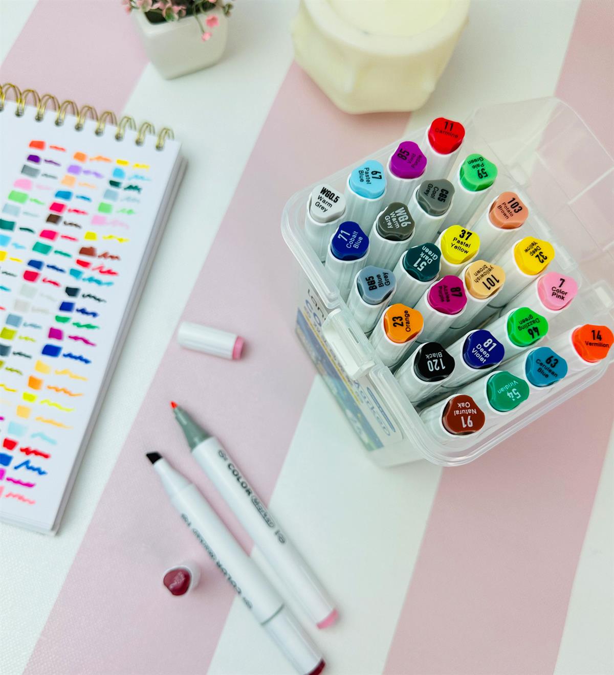 Languo Çift Taraflı 24lü Marker Kalem SetgiftmodaGm-5115