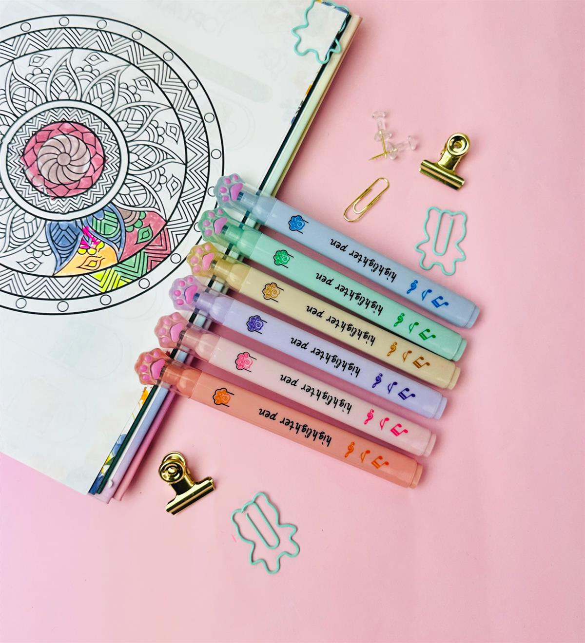 6'Lı Pati Başlıklı Keçeli KalemgiftmodaGm-5081