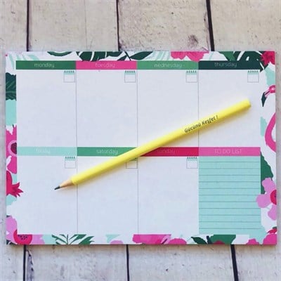 Kalem Hediyeli To Do List-Haftalık Planlayıcı