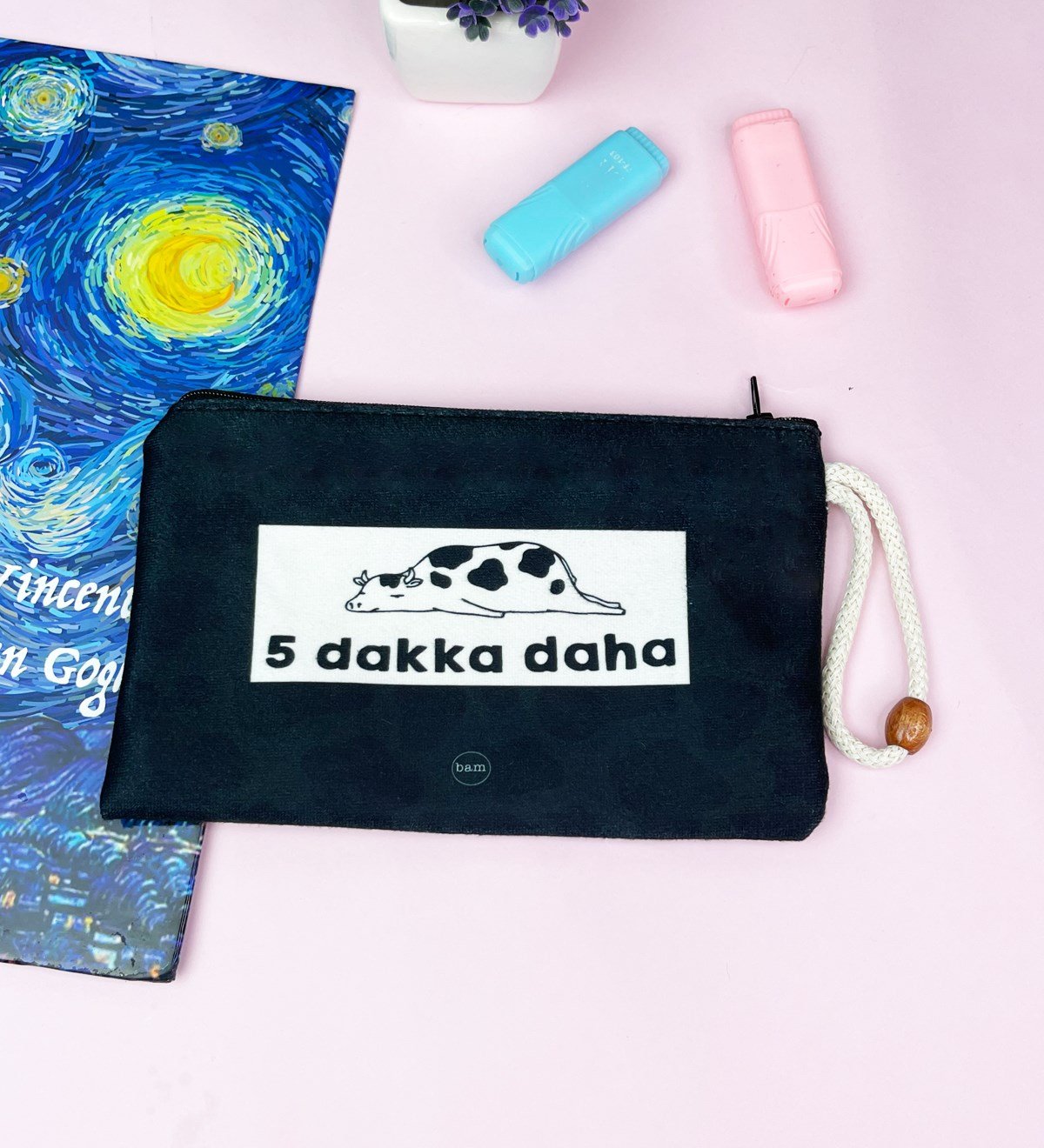 5 Dakka Daha Tasarımlı Bez Kalemlik CüzdangiftmodaGmklm100157