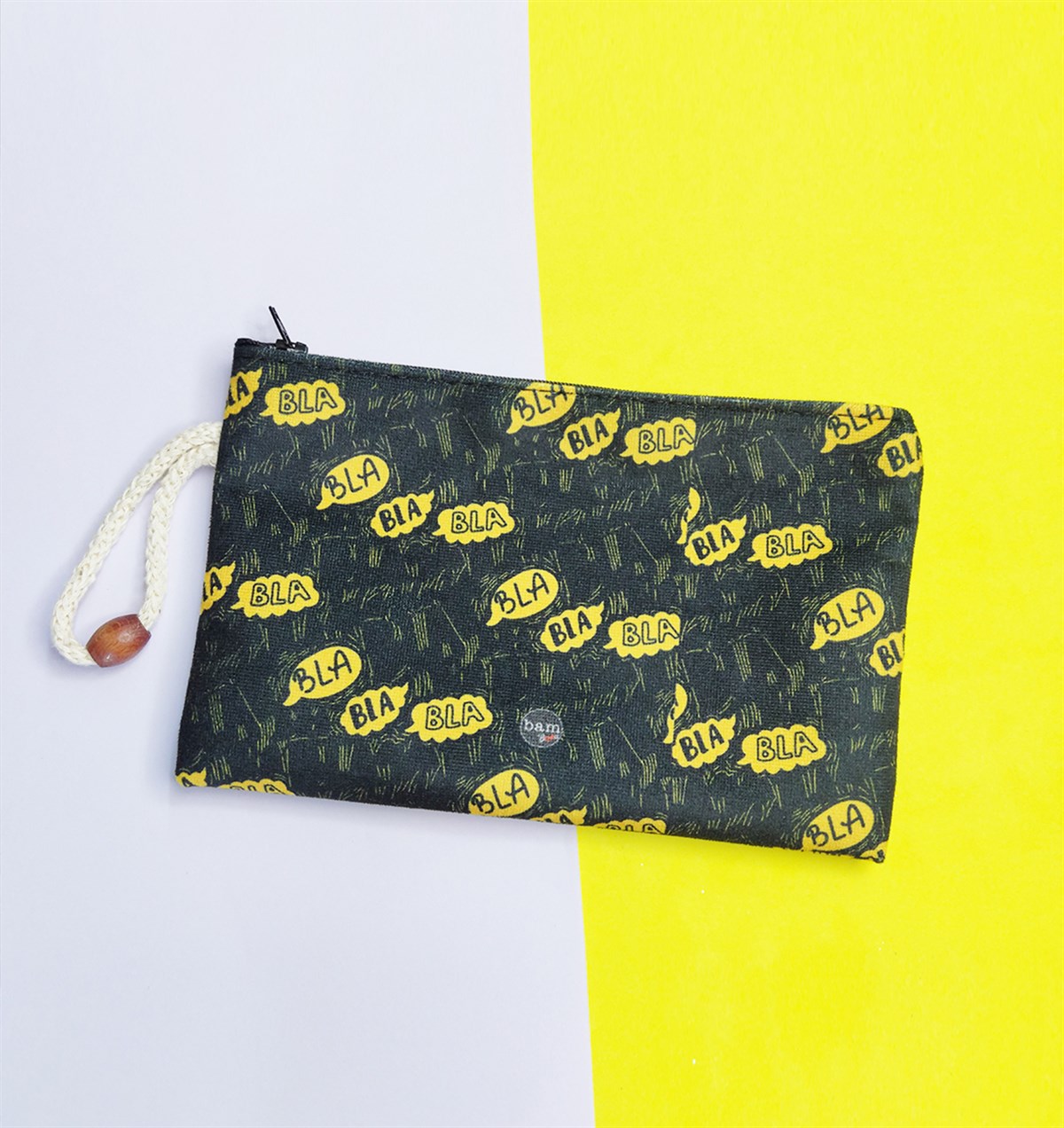 Bla Bla Bla Tasarımlı Bez Kalemlik CüzdangiftmodaGmklm100002
