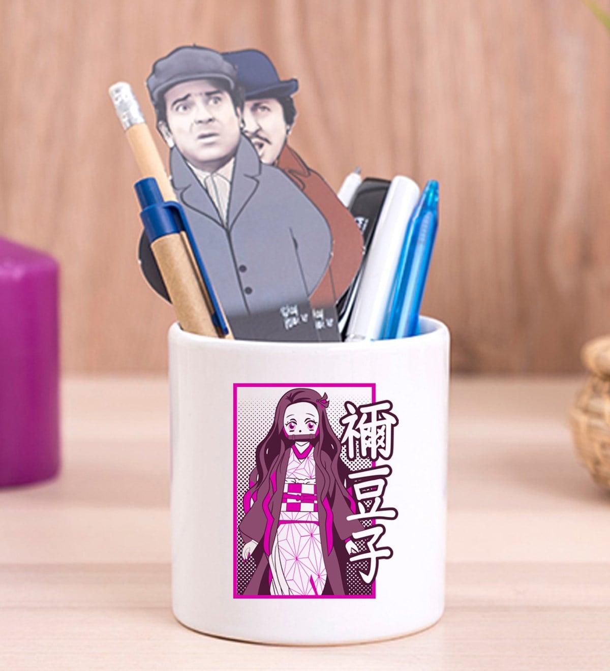 Nezuko Anime Tasarımlı Seramik Kalemlik	giftmodaGmklm100141