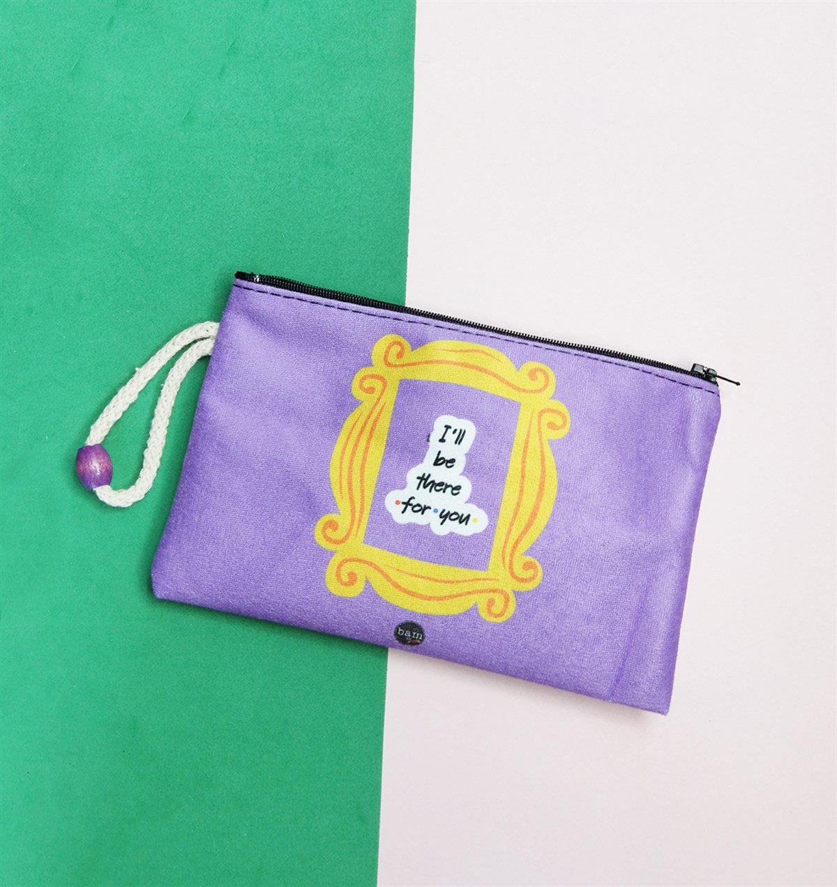 Senin İçin Orda Olacağım Tasarımlı Bez Kalemlik CüzdangiftmodaGmklm100017