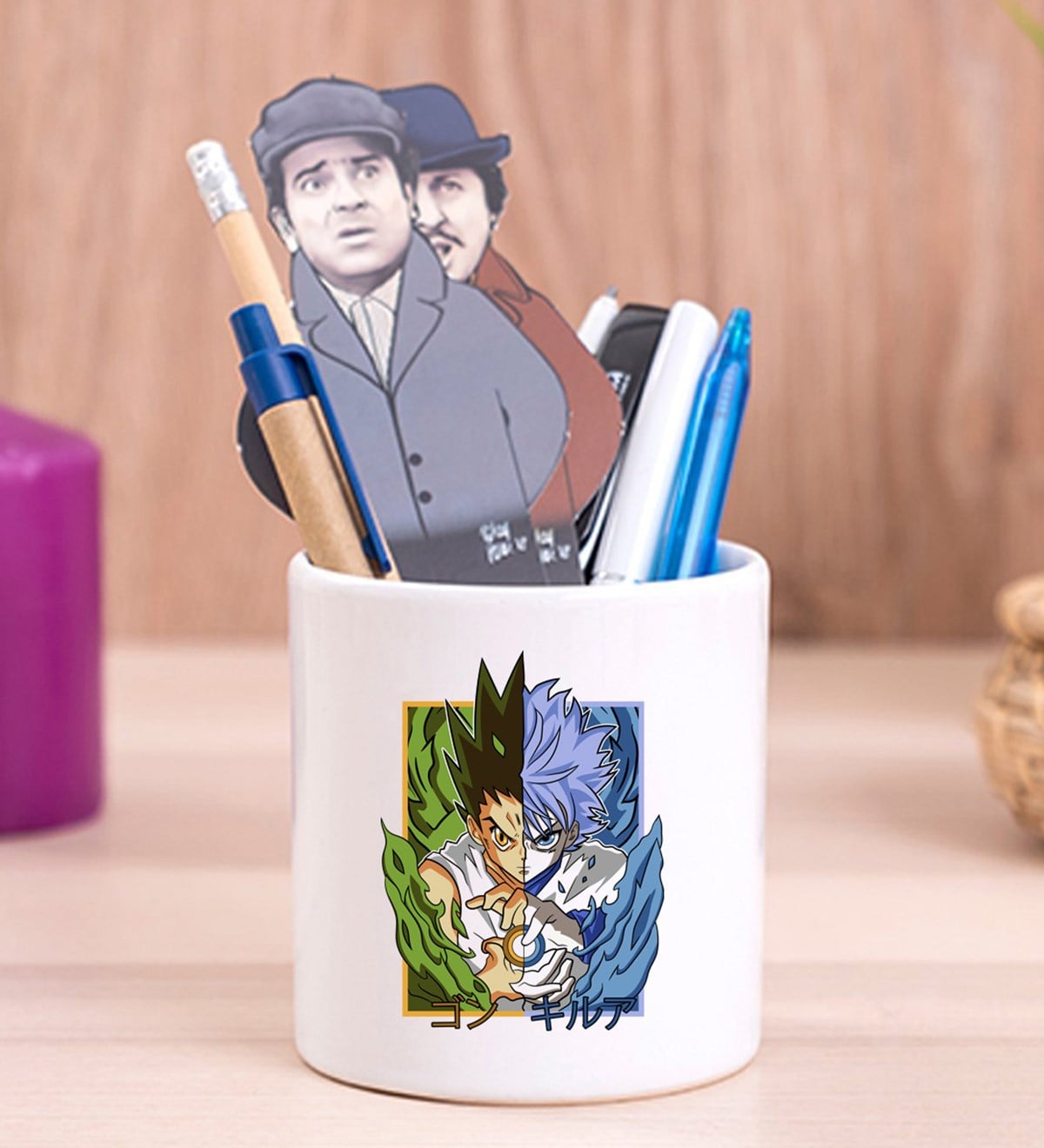 Killua&Gon Anime Tasarımlı Seramik Kalemlik	giftmodaGmklm100122