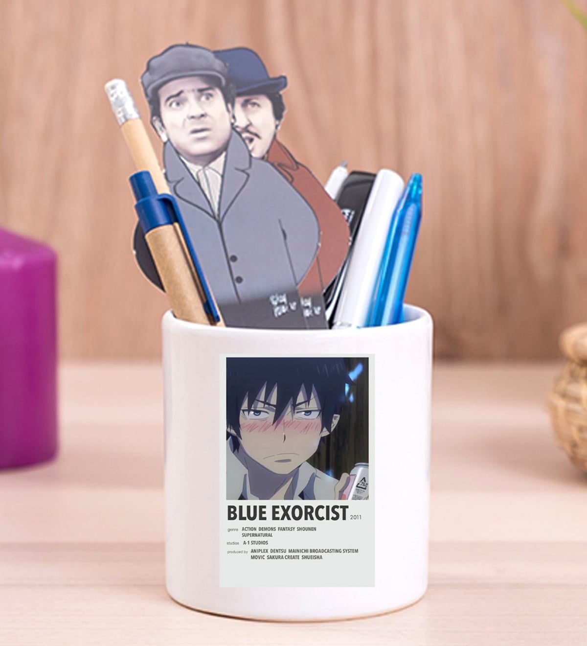 Blue Exorcist Anime Tasarımlı Seramik Kalemlik	giftmodaGmklm100079