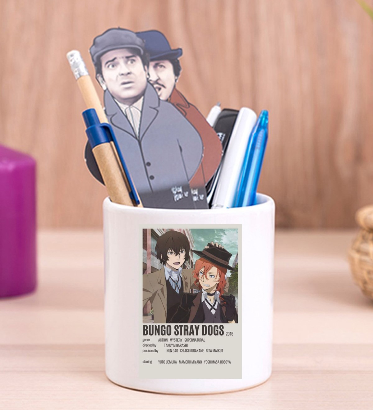 Bungo Stray Dogs Anime Tasarımlı Seramik Kalemlik	giftmodaGmklm100082