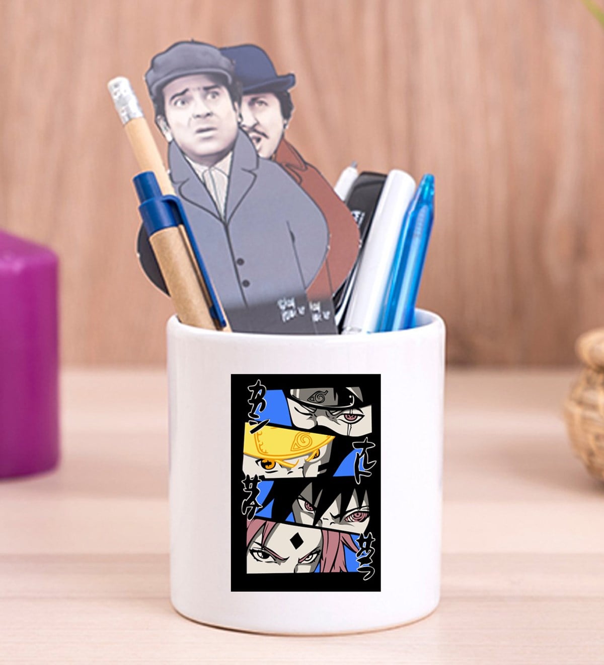 Akatsuki Naruto Anime Tasarımlı Seramik KalemlikgiftmodaGmklm100061