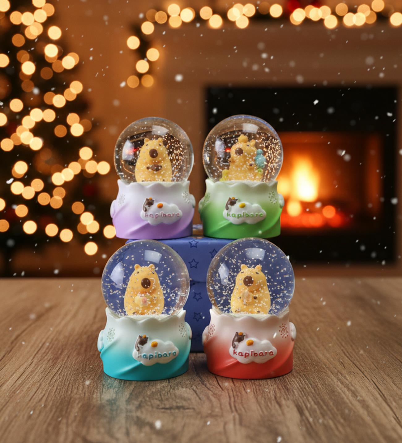 Mini Işıklı Capybara Kar KüresigiftmodaBM-1909	