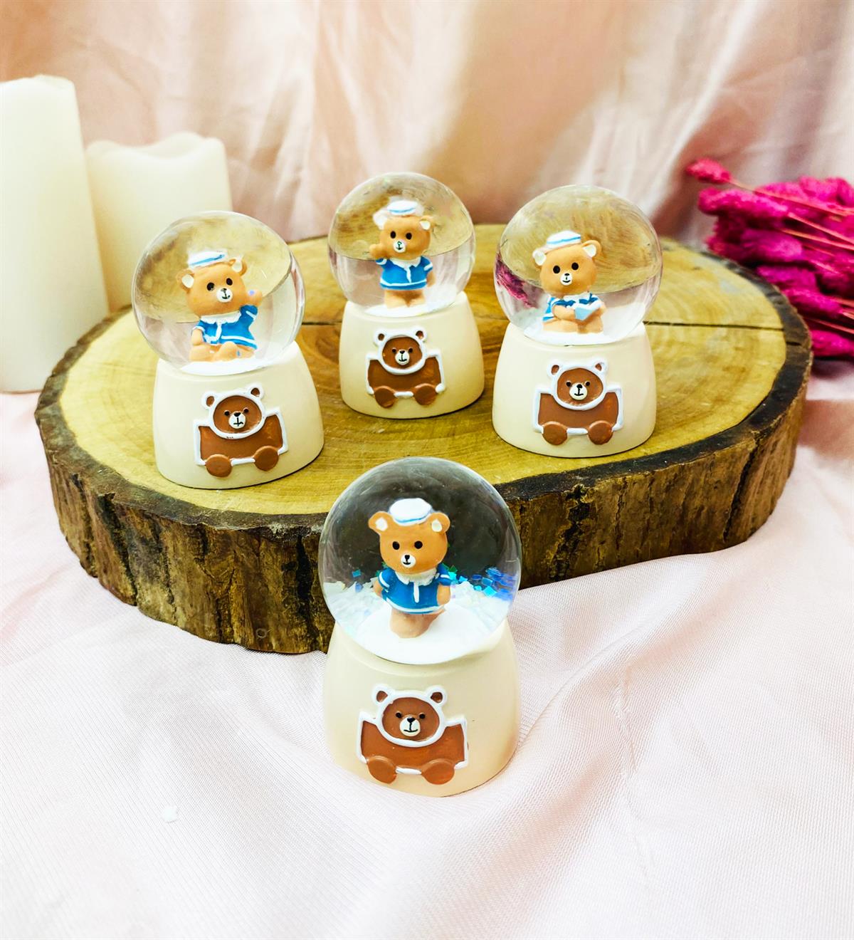 Sevimli Ayıcık Tasarımlı Mini Kar KüresigiftmodaBam-189