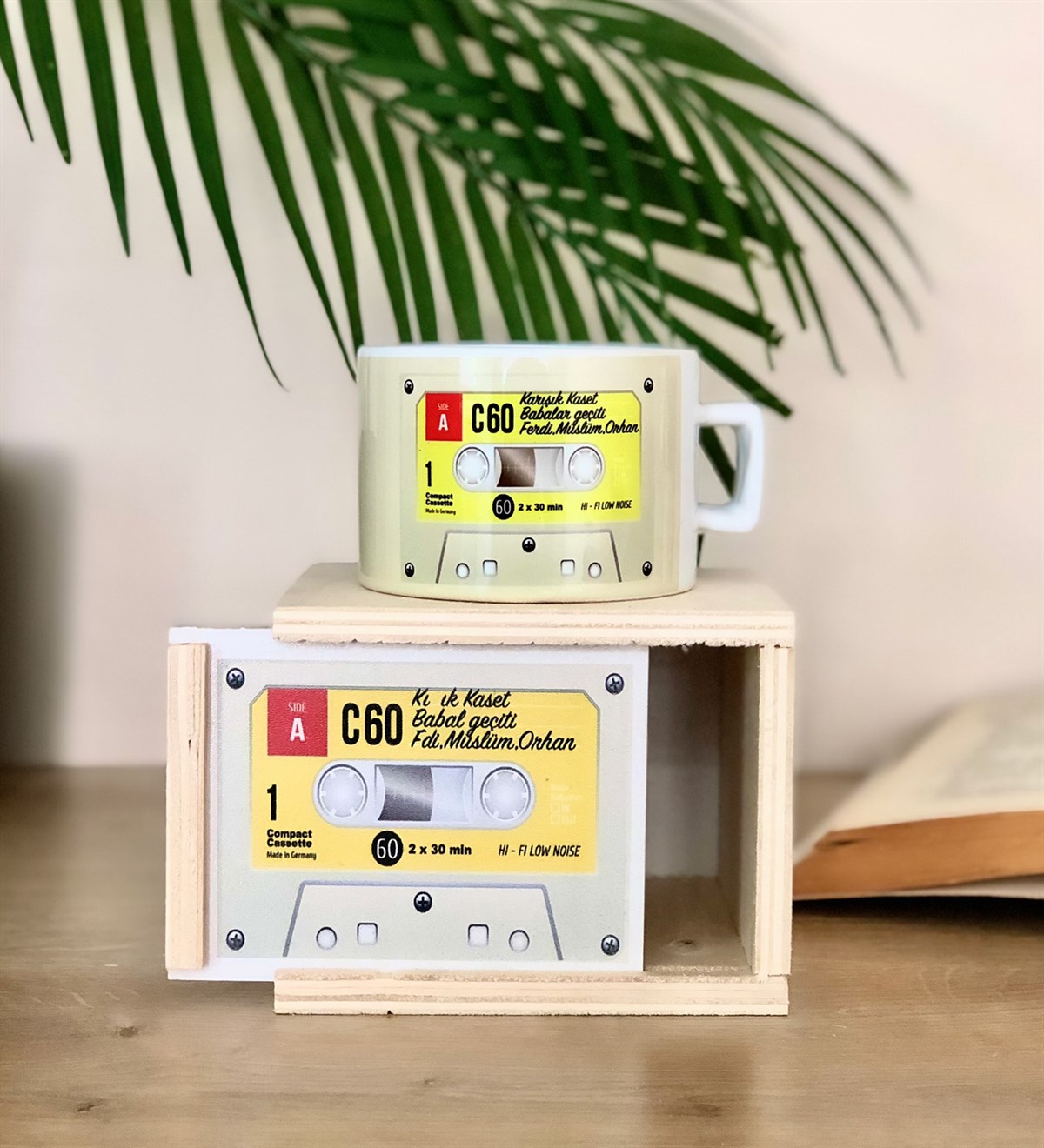 Kaset Tasarımlı Kutulu KupaGiftmodaKaset-Kupa