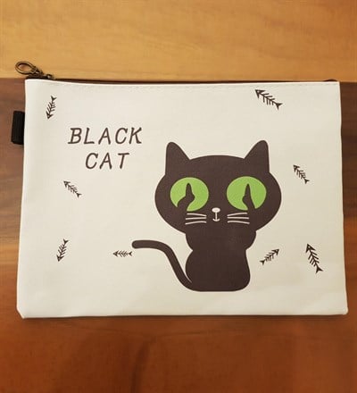 Kedi Tasarımlı A5 Ebatında Çanta