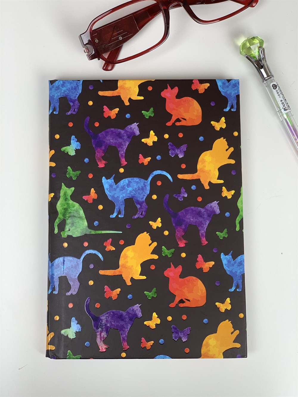 Kedi Tasarımlı Lastikli DefterGiftmodaKedi-Defter