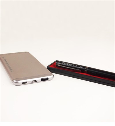 Kişiye Özel  Powerbank Ve Kalem Seti