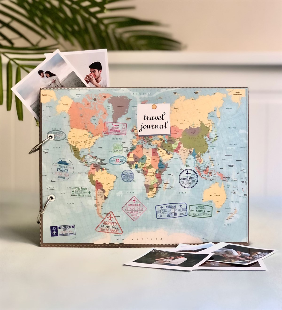 Kişiye Özel 20 Fotoğraflı Travel Journel Tasarımlı Siyah Sayfa Kendin Yap Fotoğraf AlbümüGiftmoda-ko-jo-album