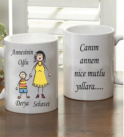 Kişiye Özel Annesinin Oğlu Kupa Bardak