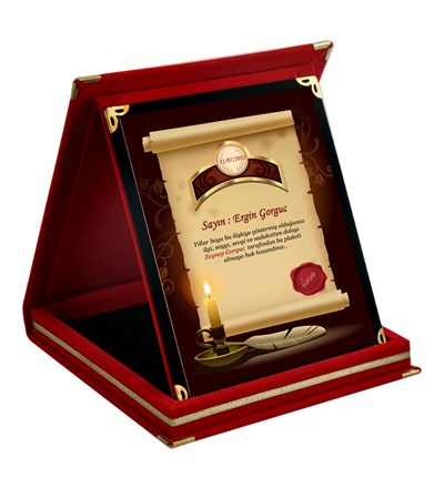 Kişiye Özel Aşk Ferman Ödül Büyük Boy Plaket