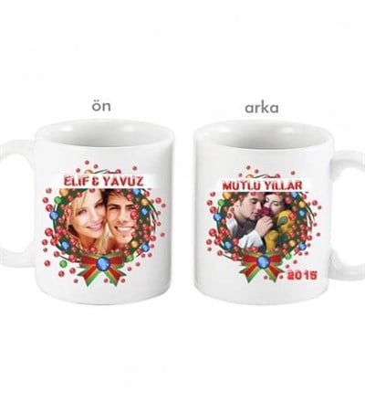 Kişiye Özel Aşk Yeni Yıl Kupa Bardak
