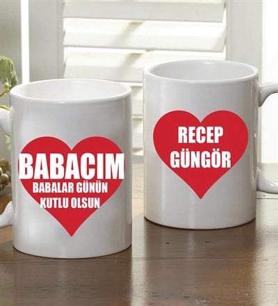 Kişiye Özel Babalar Günü Kupa Bardak