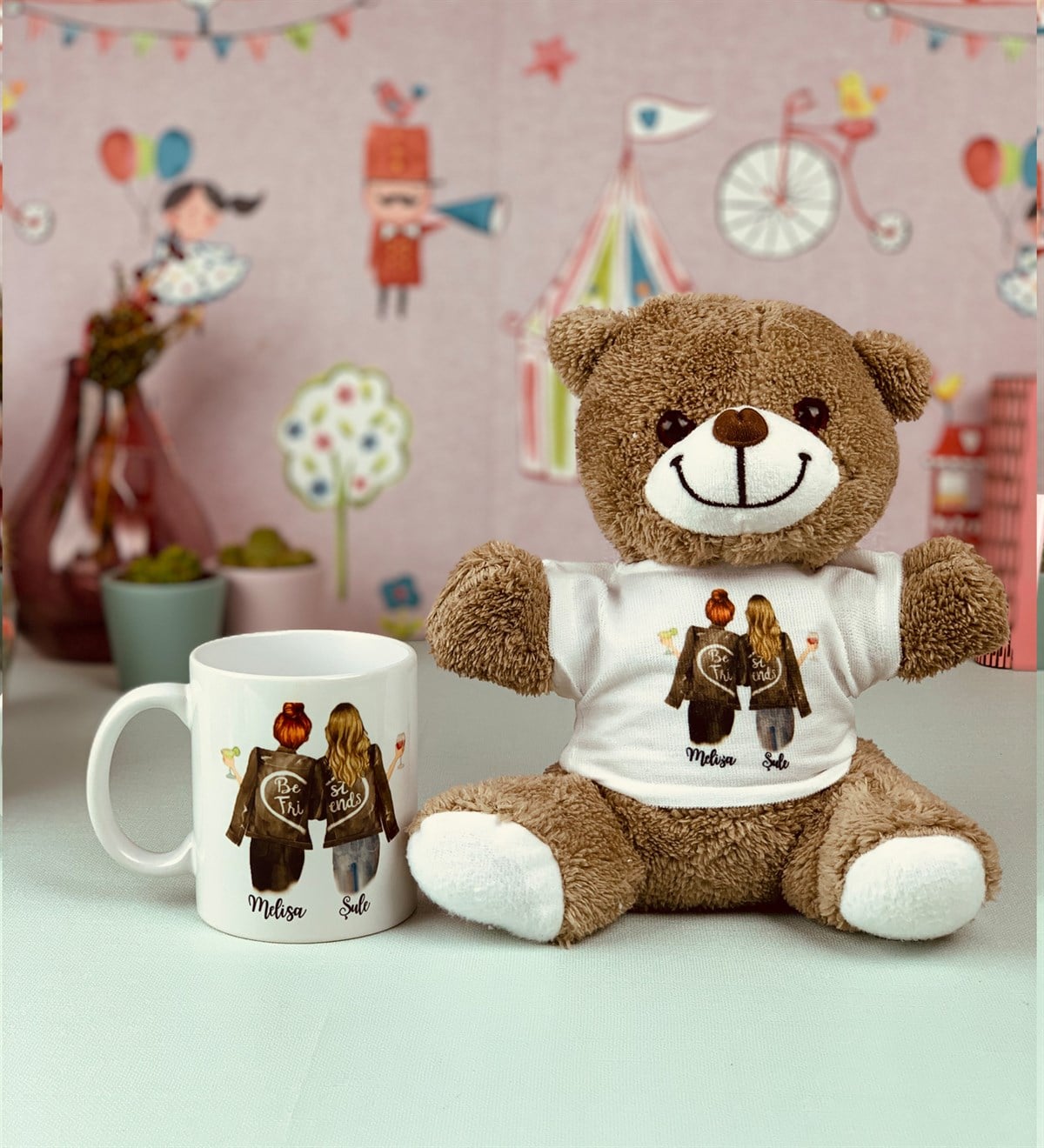 Kişiye Özel Best Friend Tasarımlı Ayıcık Ve KupaGiftmodaBest-Friend-Ayıcık-Ve-Kupa-5