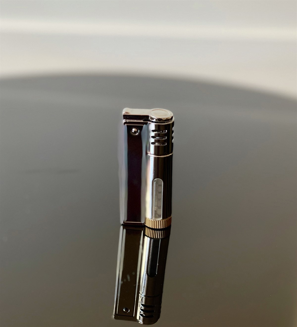 Benzinli Göstergeli Muhtar Çakmağı GümüşGiftmodaGmc100001