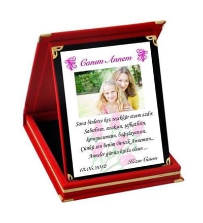 Kişiye Özel Canım Annem Ödül Orta Boy Plaket