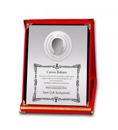Kişiye Özel Canım Babam Ödül Orta Boy Plaket