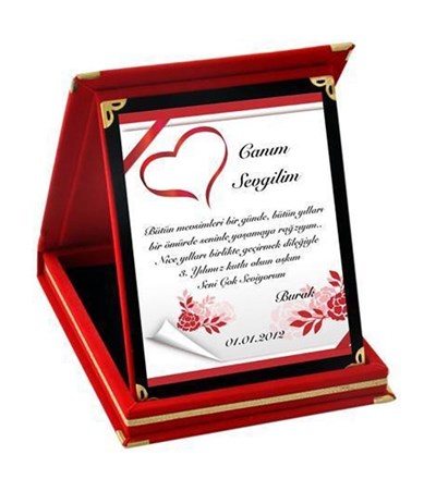 Kişiye Özel Canım Sevgilim Ödül Büyük Boy Plaket