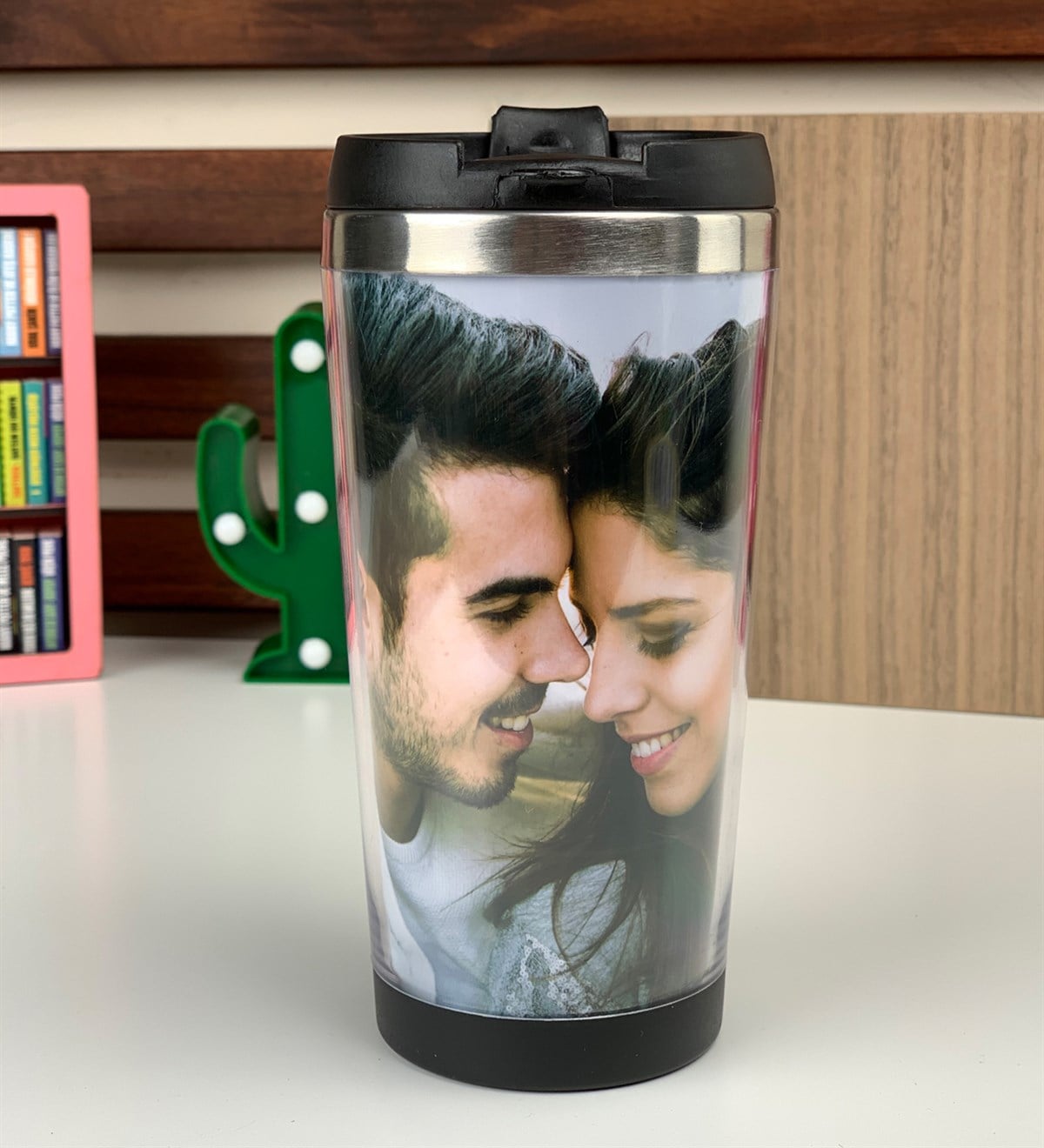 Kişiye Özel Fotoğraf Baskılı Çelik Termos GiftmodaGM10101