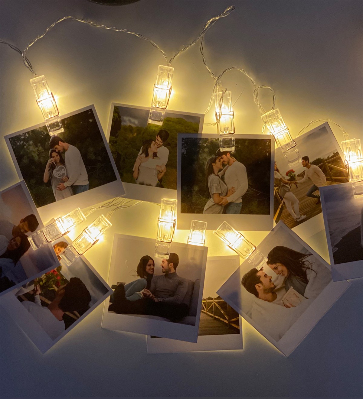 Kişiye Özel Fotoğraflı Işıklı 20 Mandallı Şerit LedGiftmodaGM-2035