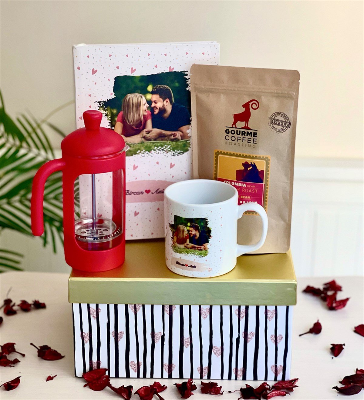 Kişiye Özel Fotoğraflı Sevgiliye Hediye SetiGiftmodaGmhs100160