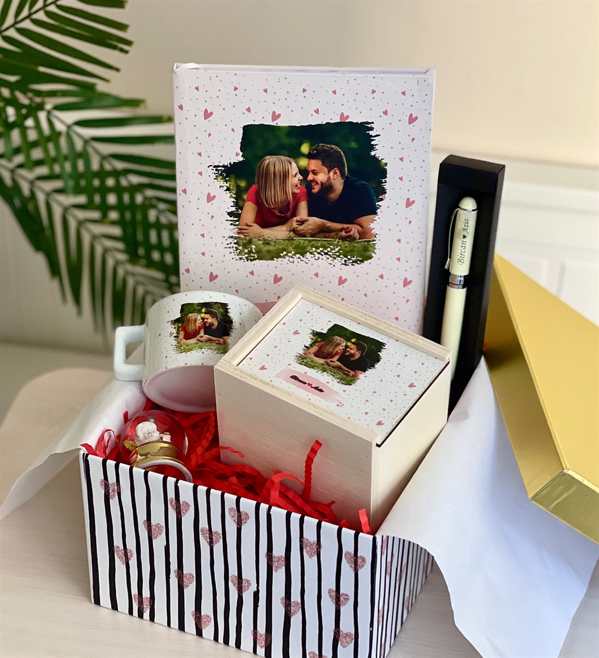 Kişiye Özel Fotoğraflı Sevgiliye Hediye SetiGiftmodaGmhs100159