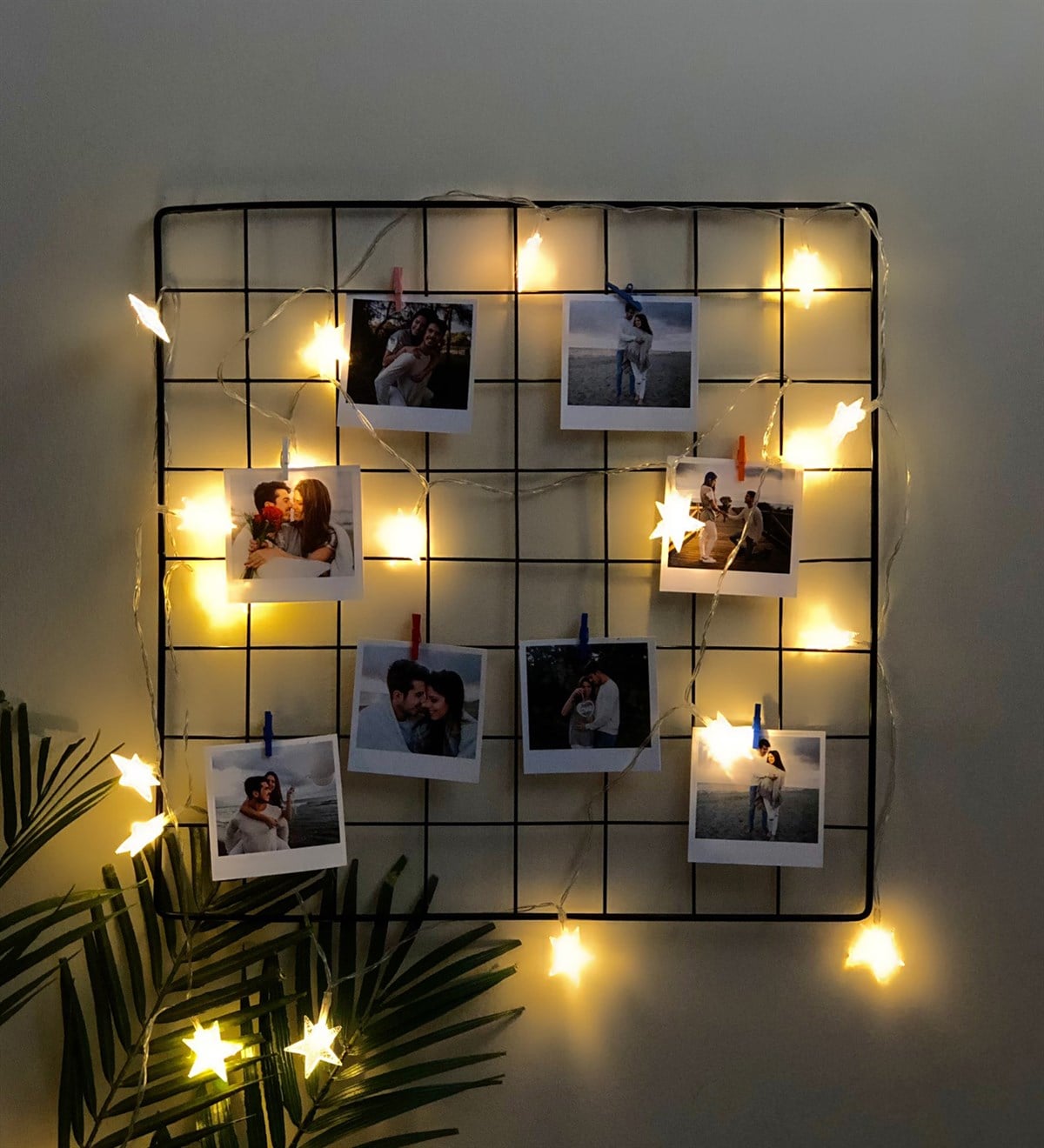 Kişiye Özel Fotoğraflı Yıldız Led Işıklı Metal ÇerçeveGiftmodagm-4080-gm-1456