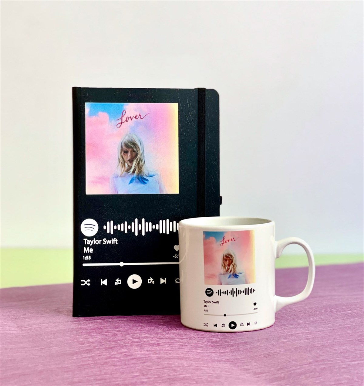 Özelleştirelebilir Spotify Defter Ve Kupa SetGiftmodaGmhs100882