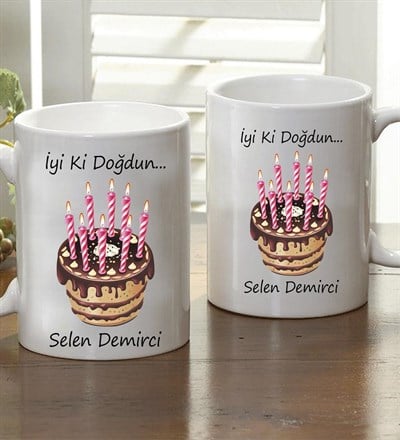 Kişiye Özel İyi Ki Doğdun Kupa Bardak
