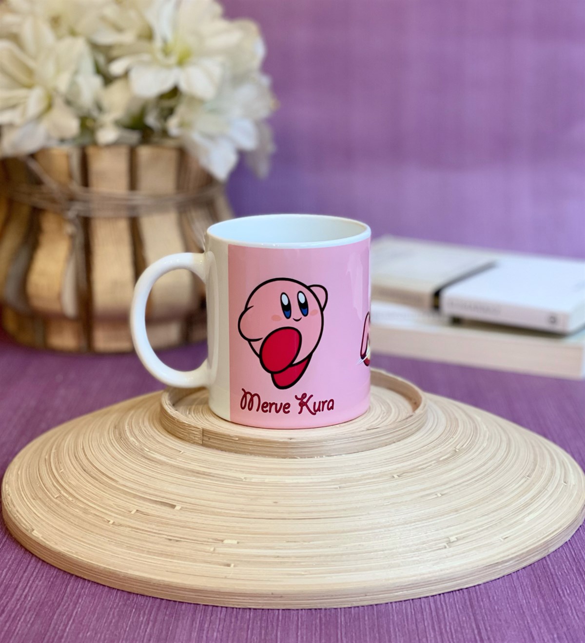 Kişiye Özel Kirby Tasarımlı KupaGiftmodaGmkp100083