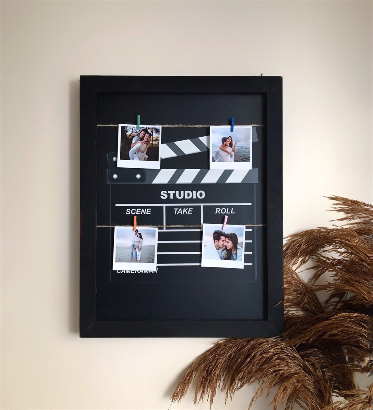 Kişiye Özel Klaket Tasarımlı Fotoğraf Panosu Orta BoyGiftmoda K-Ö-Klaket-Pano-Orta