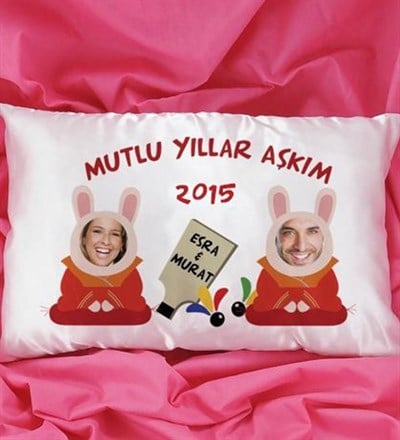 Kişiye Özel Mutlu Yıllar Aşkım Yastık