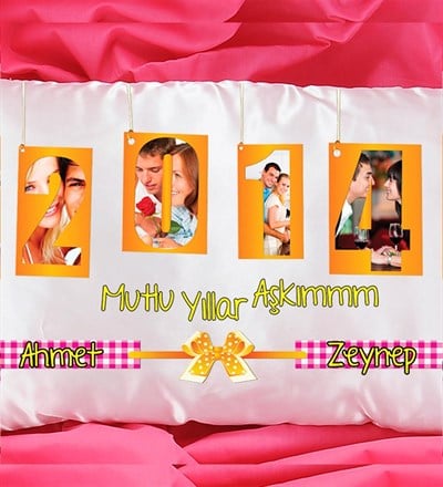 Kişiye Özel Mutlu Yıllar Aşkım Yastık