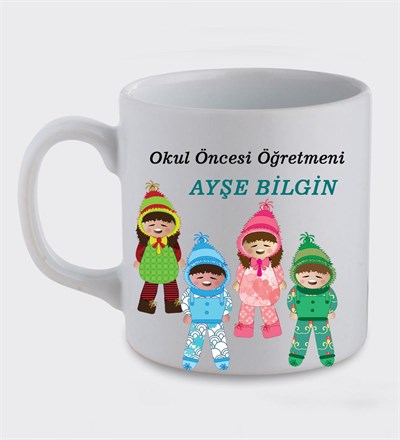 Kişiye Özel Okul Öncesi Kupa Bardak