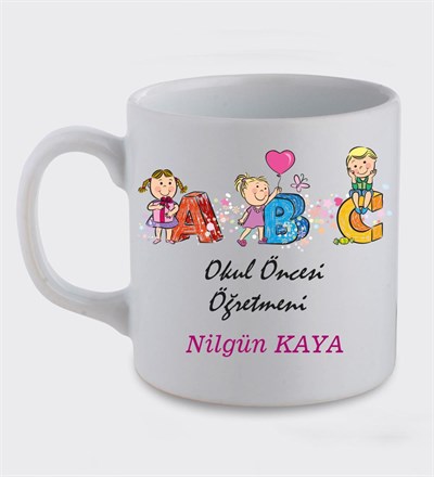 Kişiye Özel Okul Öncesi Öğretmen Kupa Bardak