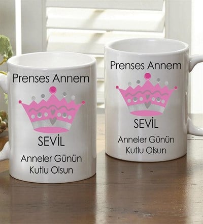 Kişiye Özel Prenses Annem Kupa Bardak