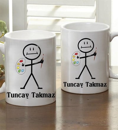 Kişiye Özel Ressam Kupa Bardak