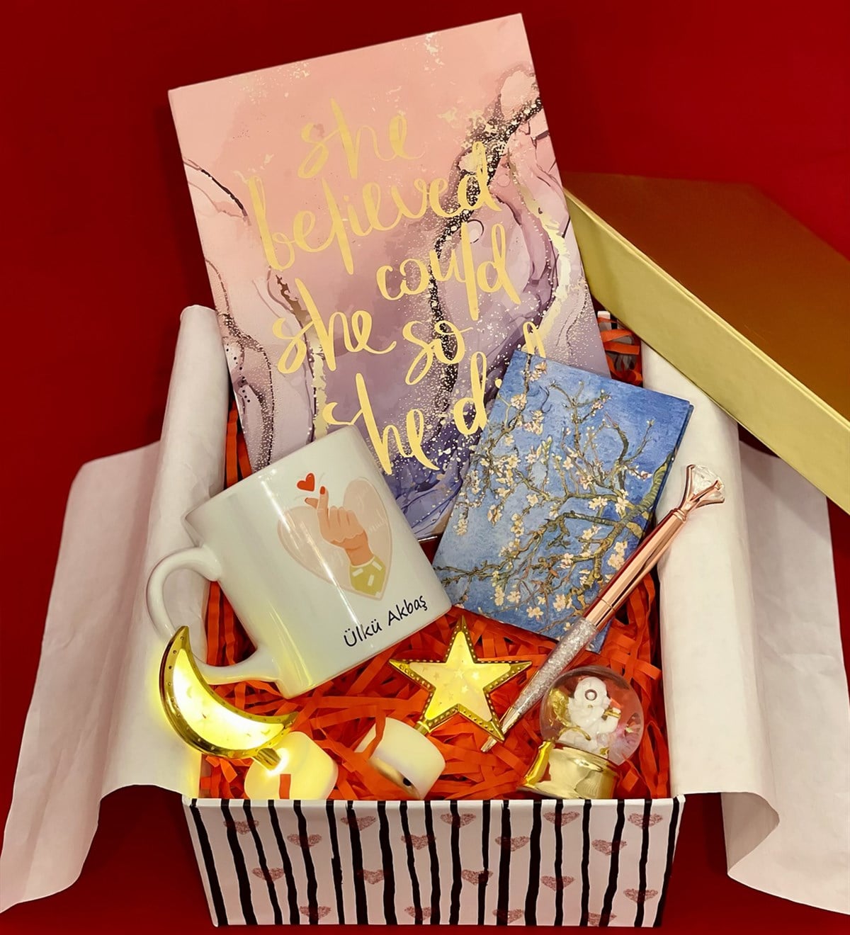 Kişiye Özel Sevgiliye Hediye SetiGiftmodaGmhs100223