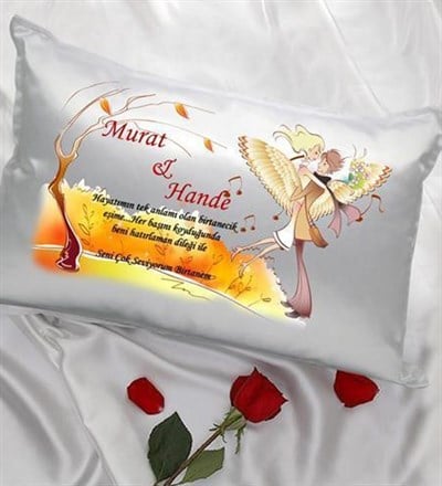 Kişiye Özel Sonbahar Aşk Yastık