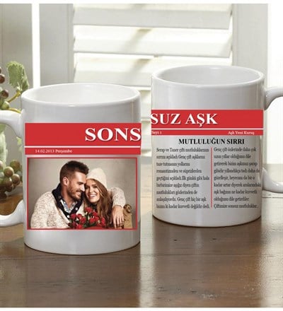 Kişiye Özel Sonsuz Aşk Kupa Bardak